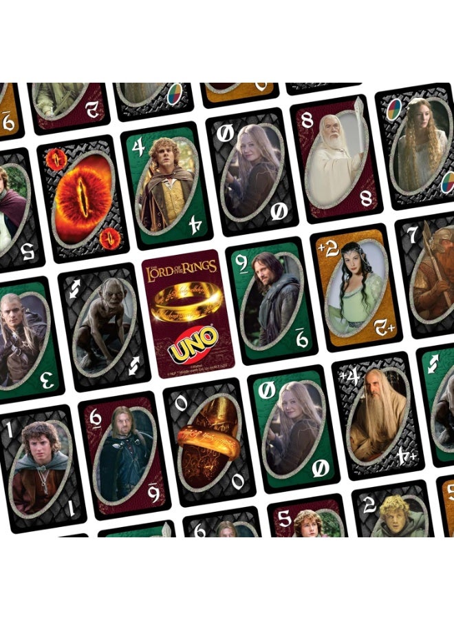 Mattel Games UNO The Lord of The Rings Card Game for Kids, Adults & Families, Travel & Camping, Inspired by The Movies - Image 5